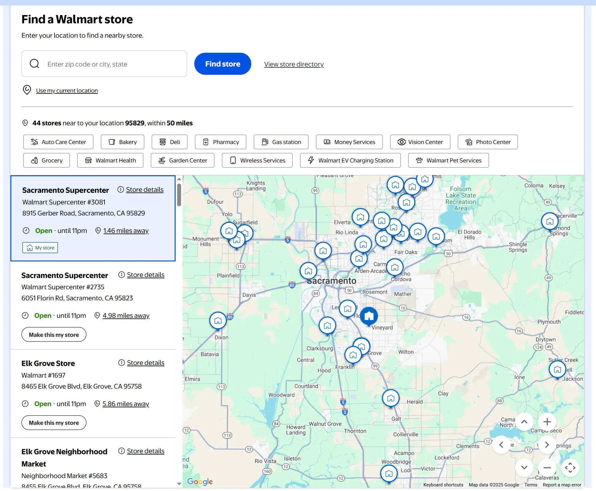 Map based directory design example