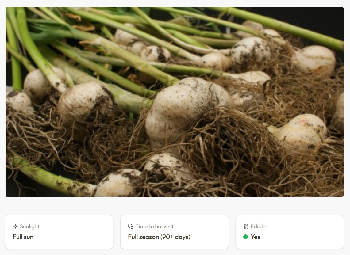 What To Plant attributes display